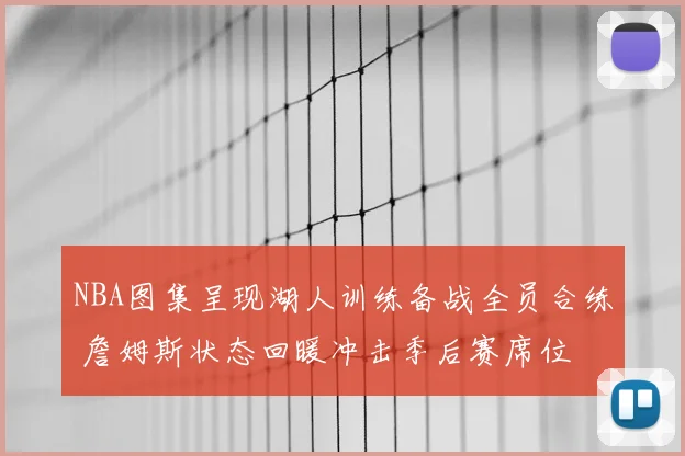 NBA图集呈现湖人训练备战全员合练 詹姆斯状态回暖冲击季后赛席位
