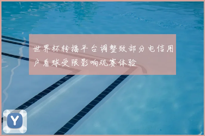 世界杯转播平台调整致部分电信用户看球受限影响观赛体验